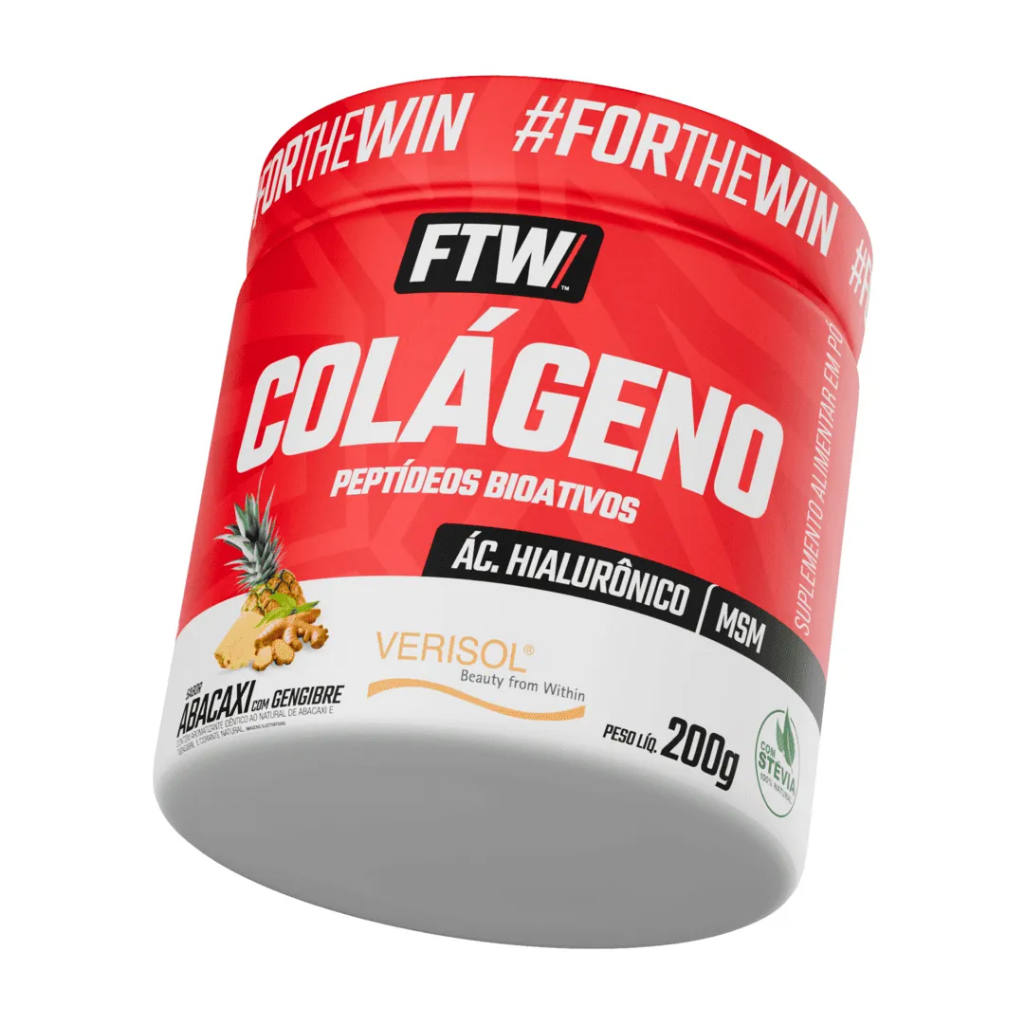 FTW Colágeno Verisol® 200g – Abacaxi com Gengibre | Peptídeos Bioativos em Oferta na Shopee