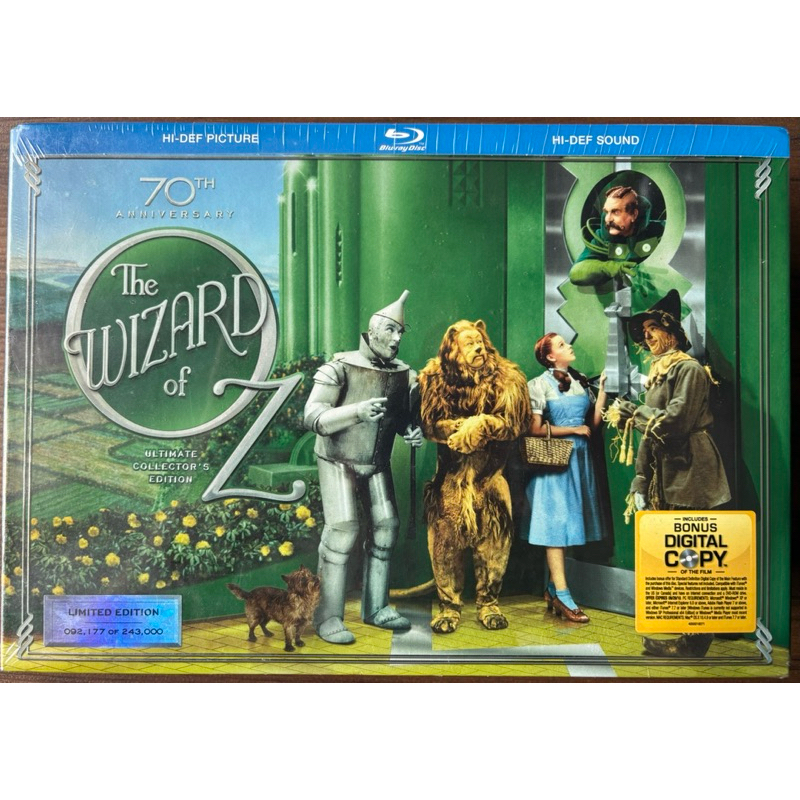 Blu Ray Box DVD Mágico de Oz edição de aniversário 70 anos lacrado importado