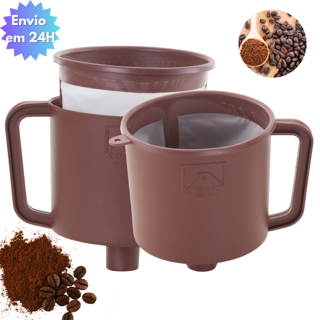 Coador de Cafe e Cha Economico e Pratico com Filtro Reutilizavel Duravel 103 em Oferta na Shopee