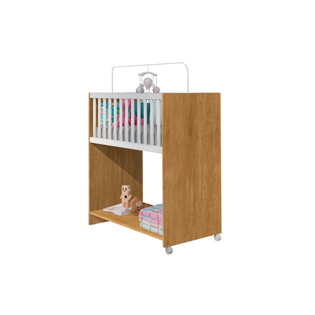 Mini Berço Baby com Colchão 2 em 1 Multifuncional e Minimalista Mini Berço Baby com Colchão 2 em 1 Multifuncional e Minimalista