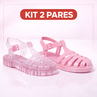 Kit 2 Pares Sandália Aranha Infantil Menina Confortável Antiderrapante Leve Promoção Volta as Aulas em Oferta na Shopee