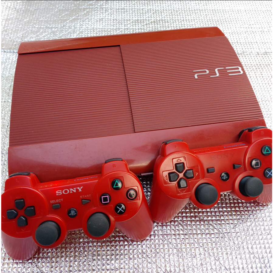 ps3 desbloqueado god of war vermelhor edition 500gb 2 contole