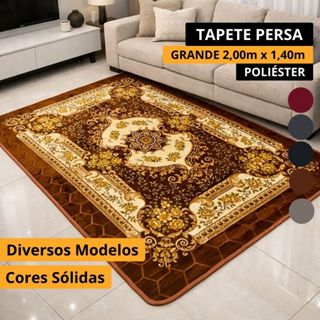 Tapete Persa Grande 2,00m x 1,40m Antiderrapante Floral Arabescos Tapete Árabe para Sala Quarto em Oferta na Shopee
