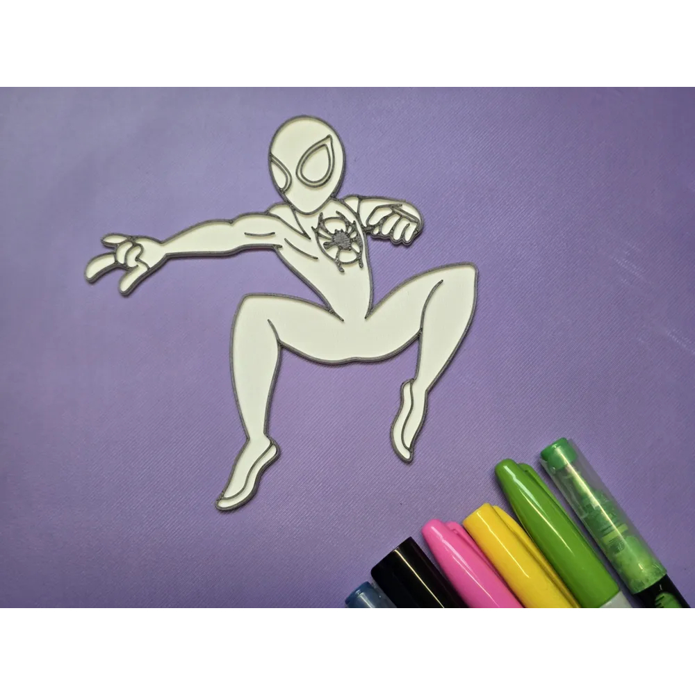 DIY Painel de Colorir Homem-Aranha Miles Morales