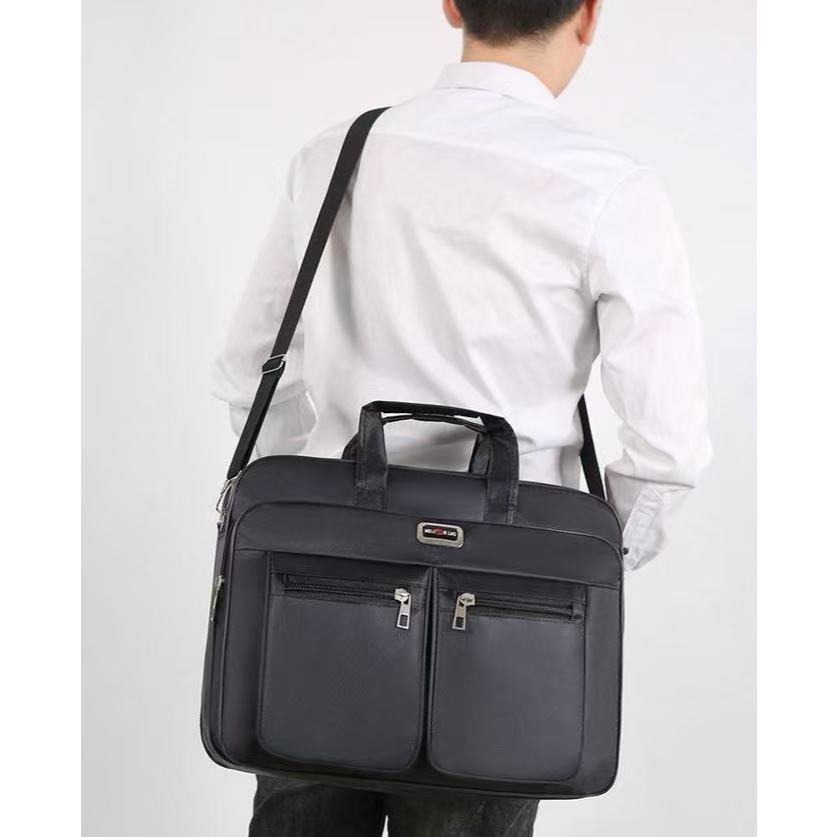 Bolsa Pasta Notebook Grande Nylon Masculino Maleta Executiva