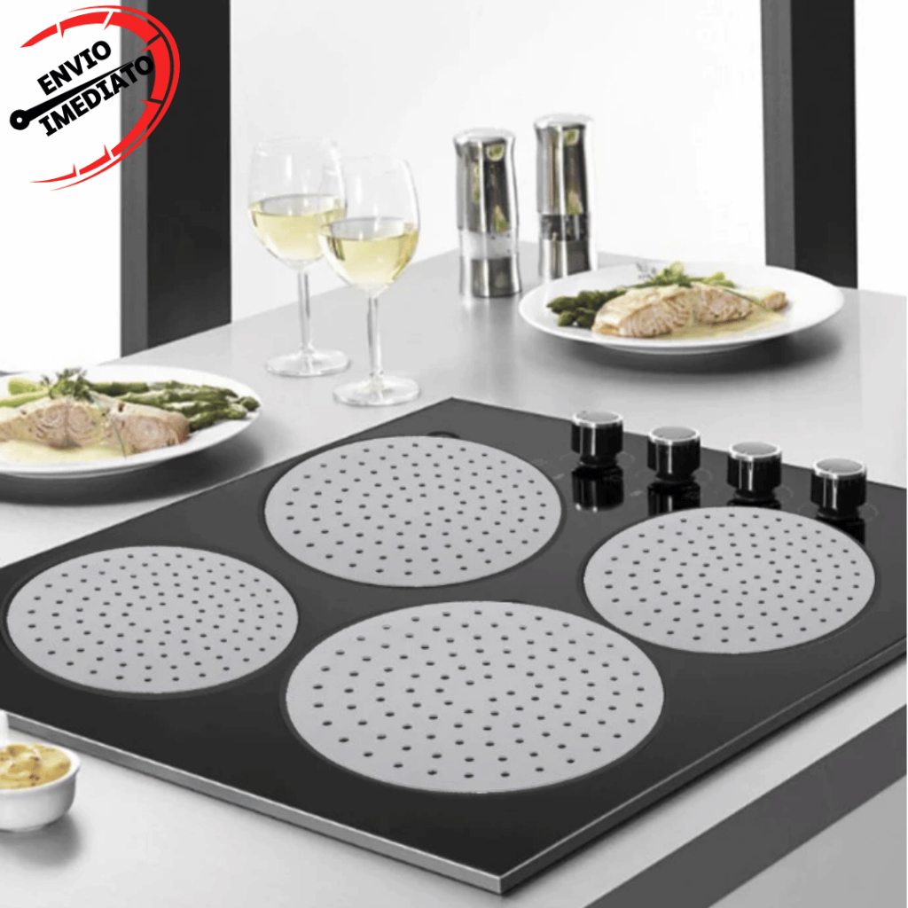 Kit Protetor De Fogão  Indução de Silicone Tapete Fogão Indução Redondo em Oferta na Shopee