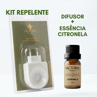 KIT DIFUSOR ELÉTRICO + ESSÊNCIA CITRONELA 10ML em Oferta na Shopee