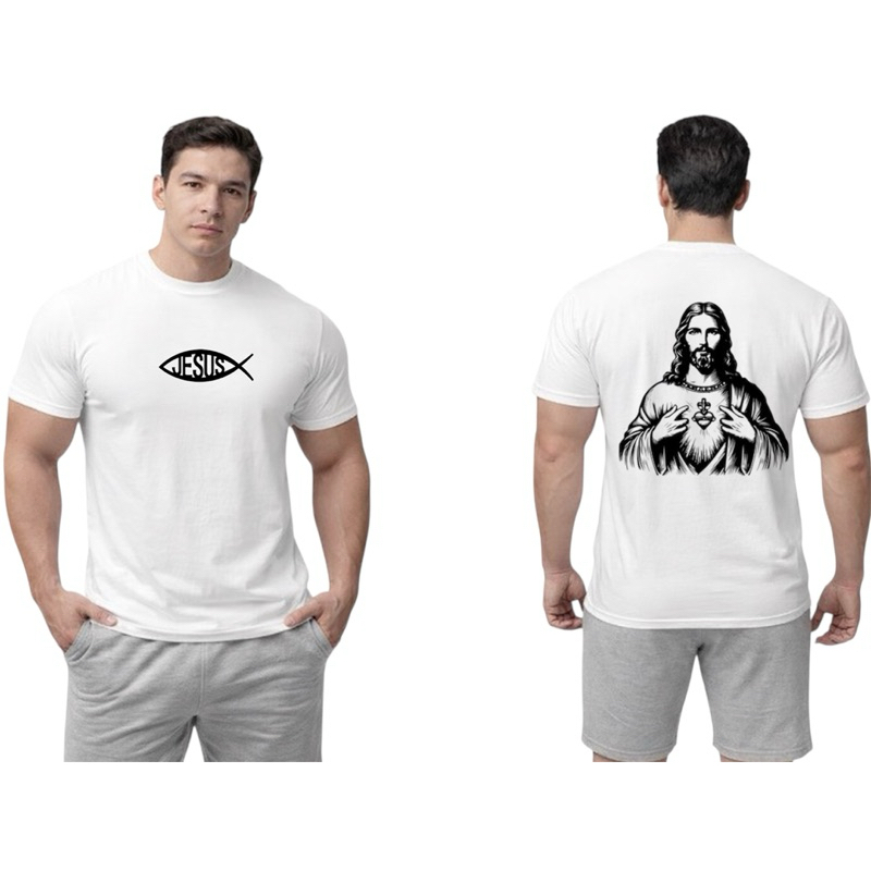 Camiseta Masculina Streetwear Jesus Cristo Gospel Cristã 100% Algodão Premium camisetas diversas cores