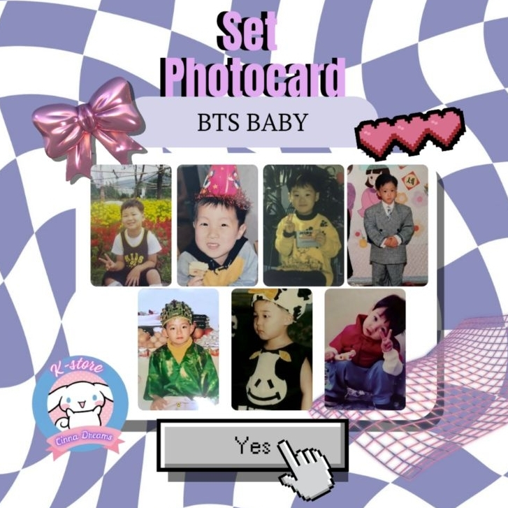 Set Photocard BTS baby(fanmade).