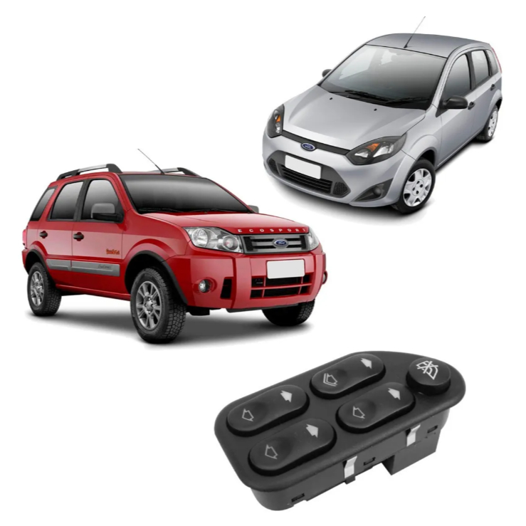 Botão Vidro Elétrico Quadruplo Ford Fiesta Ecosport