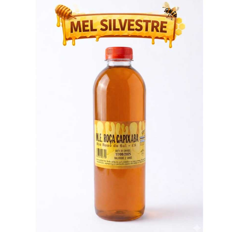 Mel Puro de Abelha 100% orgânico Florada Silvestre 1,3kg
