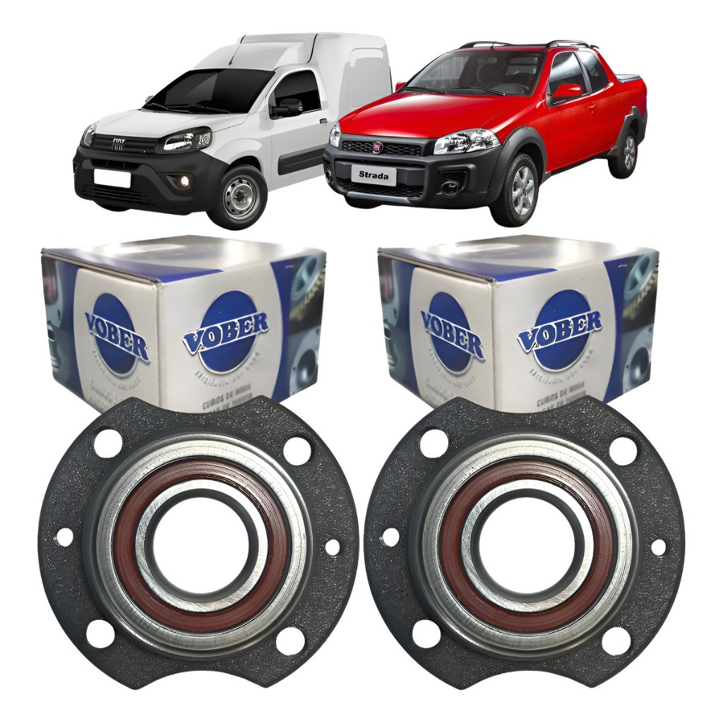 Kit 2 Cubos da Roda Traseira Fiat Fiorino Elba Strada 85 87/2016 em Oferta na Shopee