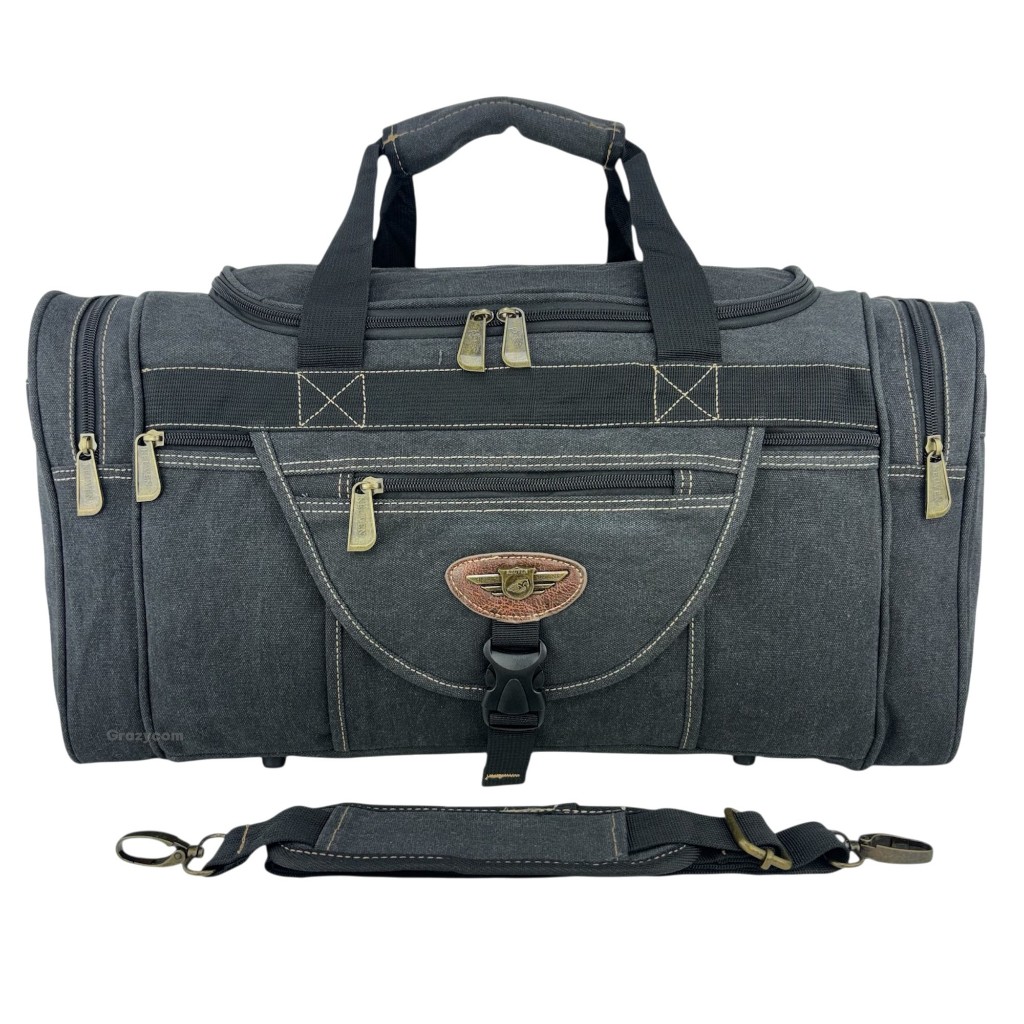 Mala Bolsa Grande em Lona Reforçada Viagem Treino Esporte Bordo de Avião Unissex