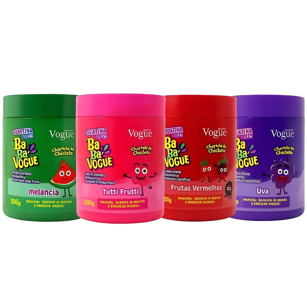 Gelatina Capilar Baba Vogue 500g – Definição Intensa e Brilho Espelhado