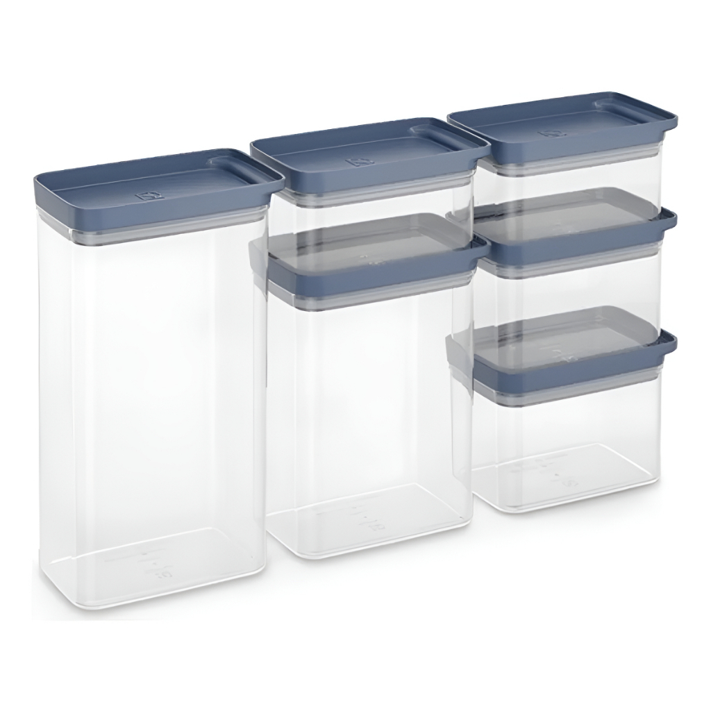 Conjunto De Potes Herméticos Organizadores Electrolux 6 Un em Oferta na Shopee