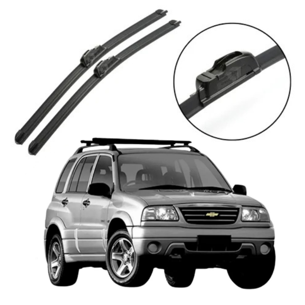 Par Limpador Palheta Chevrolet Tracker 2000 2001 2002 2003 2004 2005 2006 2007 2008 2009 Parabrisa