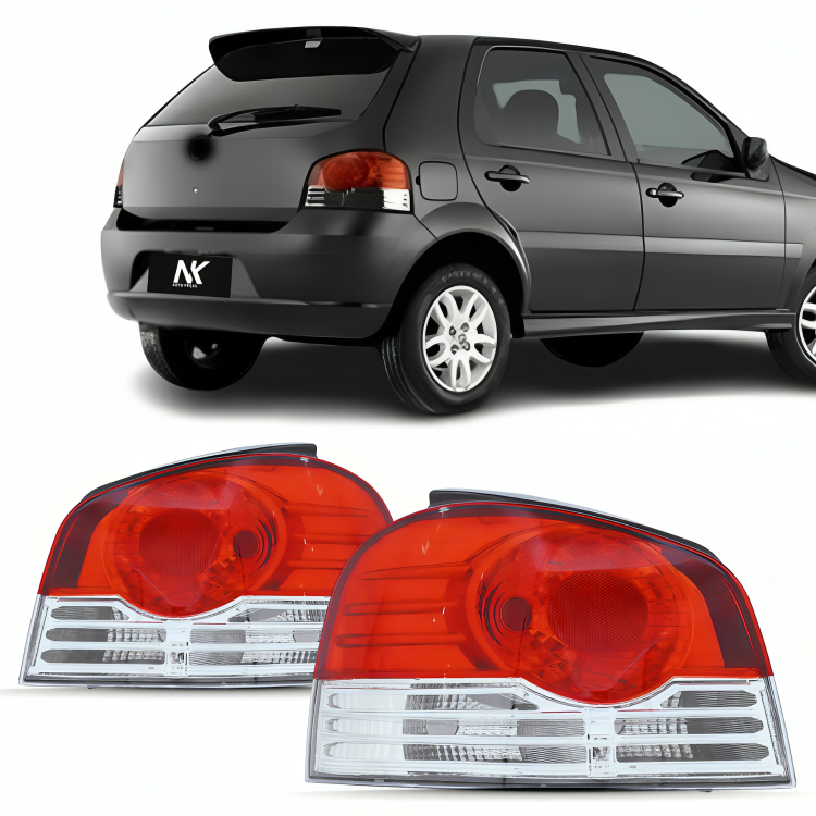 Par/UN Lanterna Traseira Palio 2010 2011 Cromado Novo 1ª Linha Novo em Oferta na Shopee