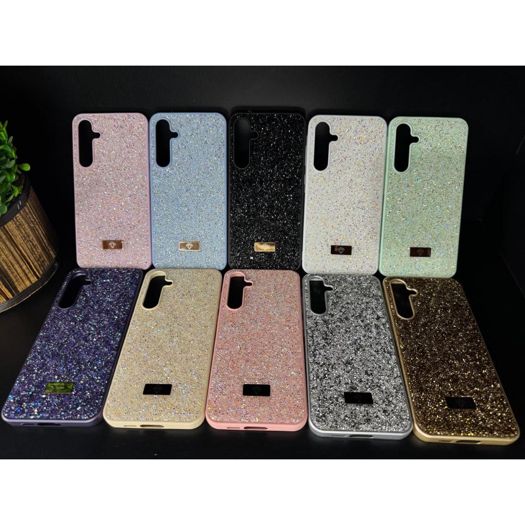 Capa Case Aveludada Strass/Pedrinhas Luxo Para Samsung A35/A36/A54/A55/A56 em Oferta na Shopee
