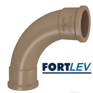 Kit Curva Soldavel 25mm 90º Graus PVC Marrom Agua Fria Fortlev Oferta em Oferta na Shopee