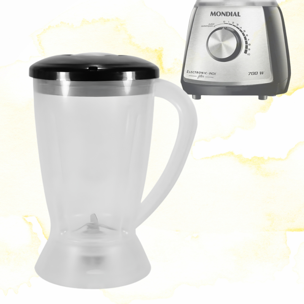 Copo Liquidificador Mondial Eletronic L60 L66 Translucido - Mebrasi 9265