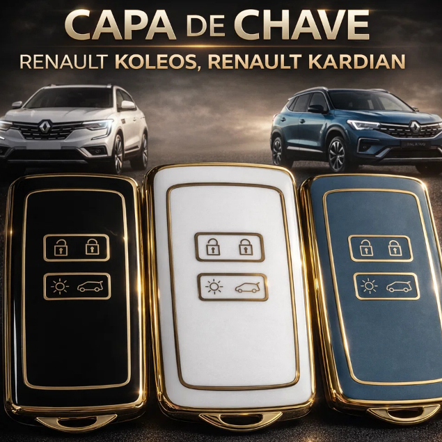 Capa Chave Renault Koleos Renault Kardian Preta Branca Azul Resistente em Oferta na Shopee