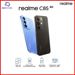 Realme C85 4G, 128-256GB e 6-8GB RAM, Processador Snapdragon 685, Câmera 50MP, Bateria 7000mAh, Versão Global