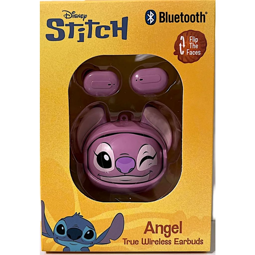 Fones De Ouvido Disney ANGEL  Stitch True Wireless Blue Earbuds Rosa IMPORTADO USA  FLIP