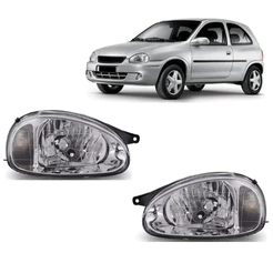 Par Farol Corsa 94 A 2002 Classic 03 A 2010 Cromado