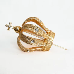 Coroa Para Imagem De Nossa Senhora Aparecida De 30cm a 35cm