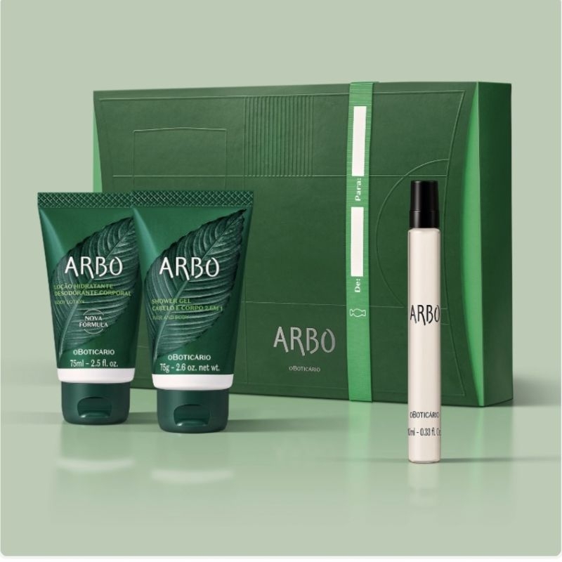 kit Presente Arbo( 3 itens )+ Sacola Oboticário