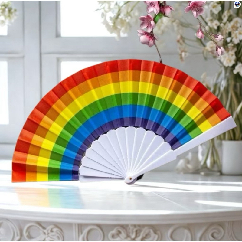 LEQUE COLORIDO PEQUENO | LEQUE COLORIDO GRANDE | CARNAVAL | PARADA LGBT | APRESENTAÇÕES | CALOR | FESTA FANTASIA