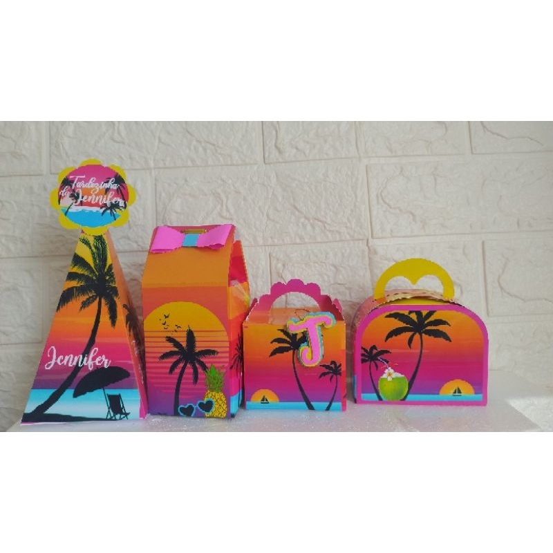 Personalizado Tardezinha 20 peças lembrancinha caixinhas de aniversário kit festa