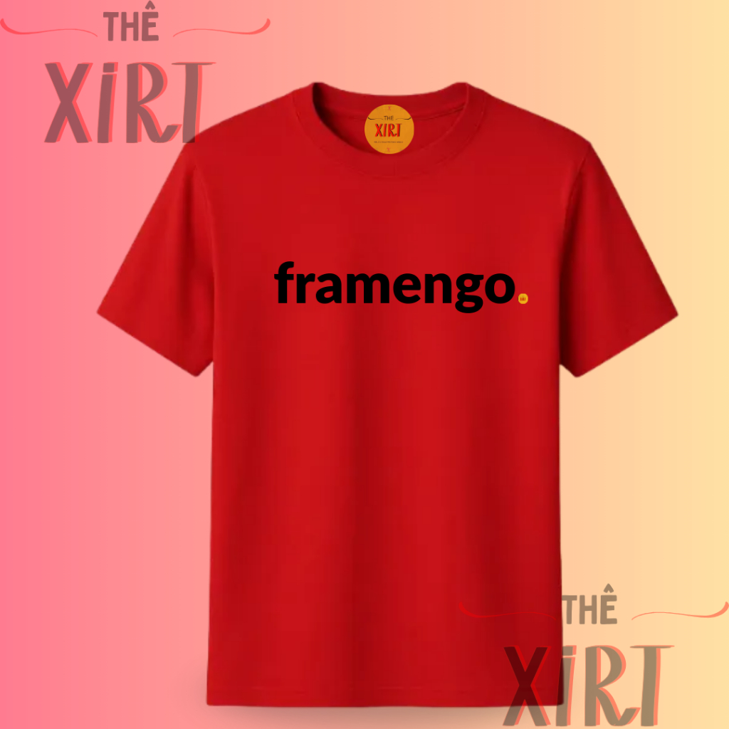 Camiseta Estampada Time Divertida Meme "Framengo" Thê Xirt Futebol Algodão Premium