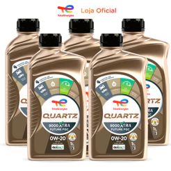 Kit 5 Óleos De Motor 0W-20 Sintético Quartz 9000 Xtra Future FGC