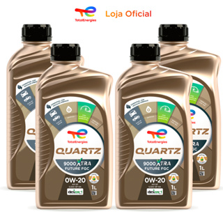 Kit 4 Óleos De Motor 0W-20 Sintético Quartz 9000 Xtra Future FGC em Oferta na Shopee