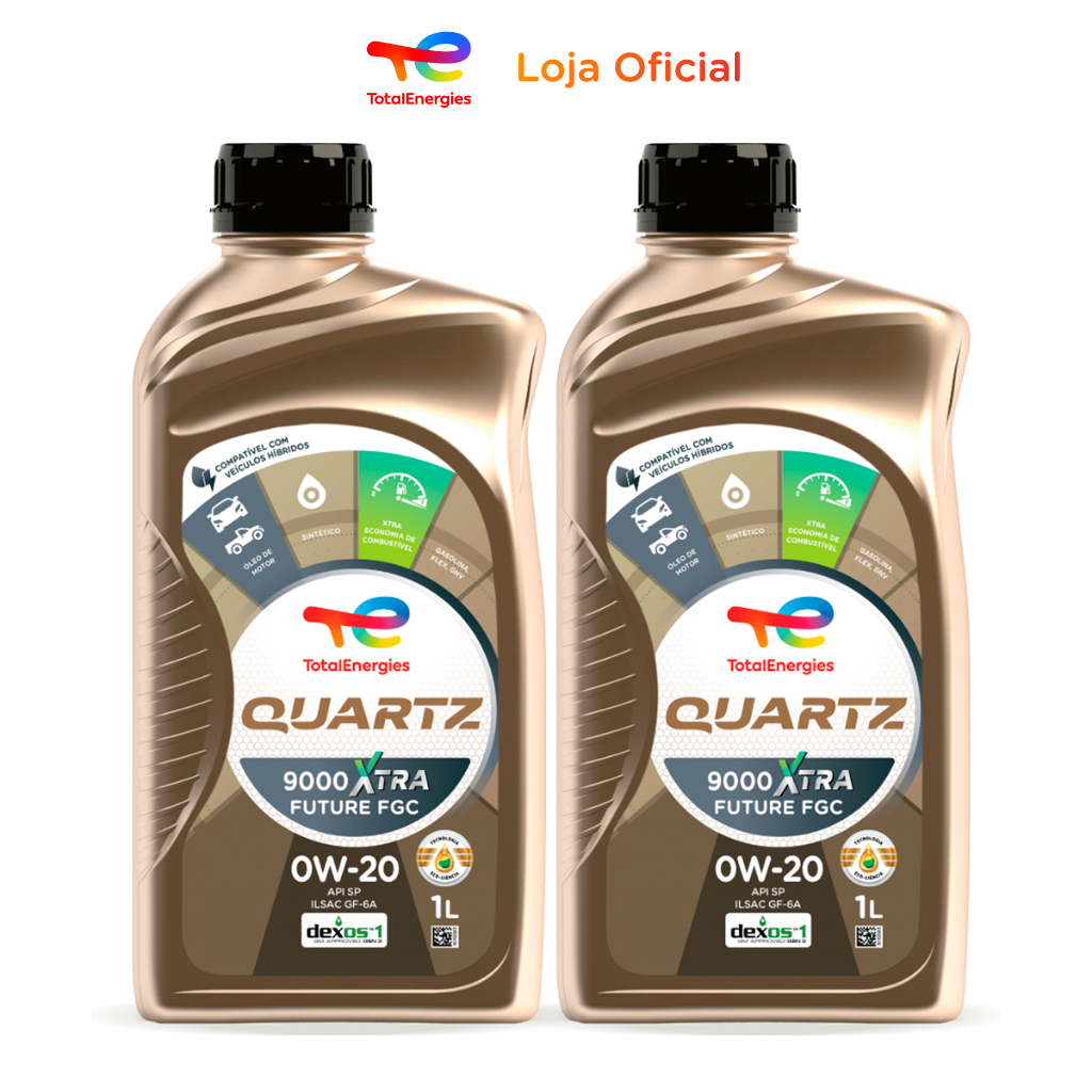 Kt 2 Óleos De Motor 0W-20 Sintético Quartz 9000 Xtra Future FGC
