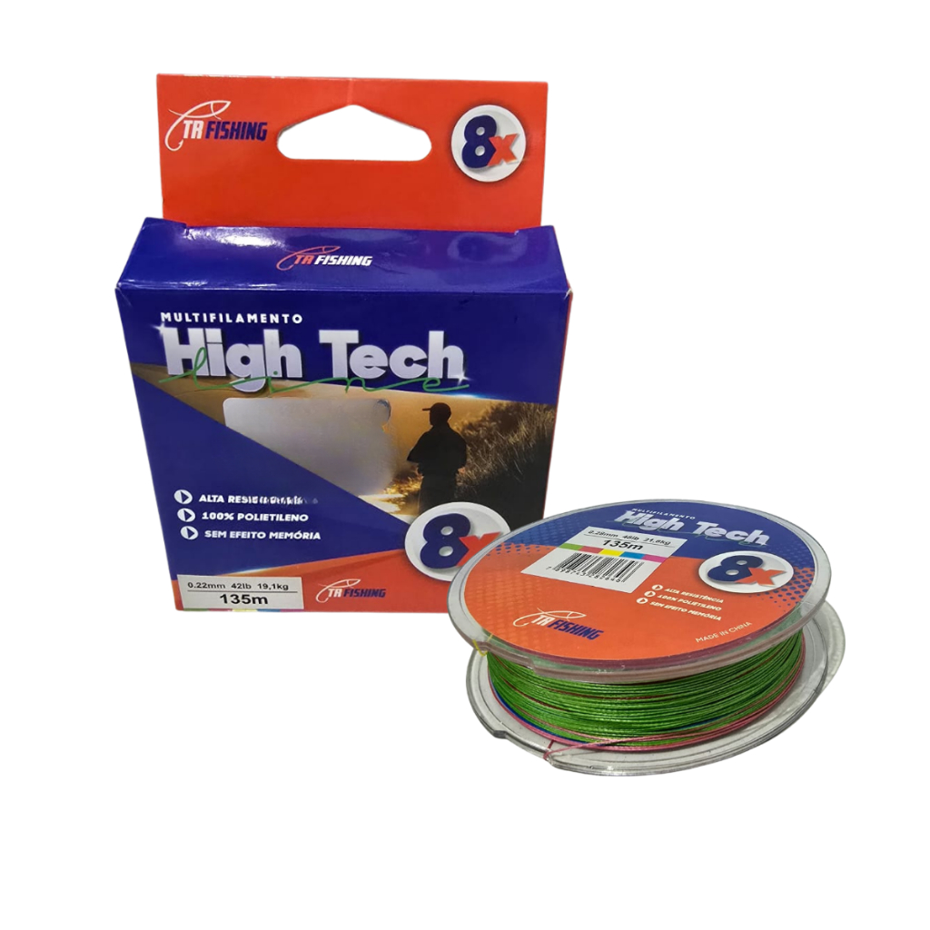 Linha De Pesca Multifilamento 8x Trfishing 135m High Tech Pescaria Equipamento Multifilamento