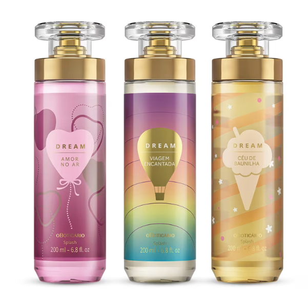 Splash Dream Desodorante Colônia O Boticário escolha sua fragrância.