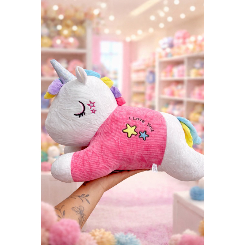 Pelúcia Unicórnio Fofinho 60cm – Antialérgico | Envio Imediato