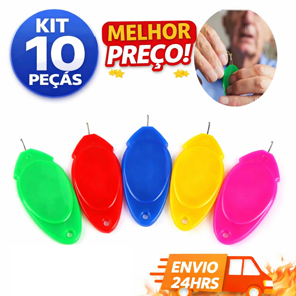 Passador de Linha na Agulha Manual e Máquina de Costura Resistente e Fácil de Usar em Oferta na Shopee