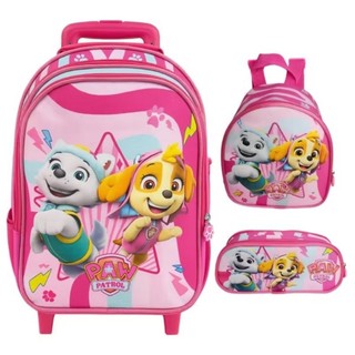 Kit Mochila Escolar com Rodinhas SKYE E EVEREST + Lancheira + Estojo/ MOCHILA PARA MENINA/ MOCHILA SKYE E EVEREST 2026