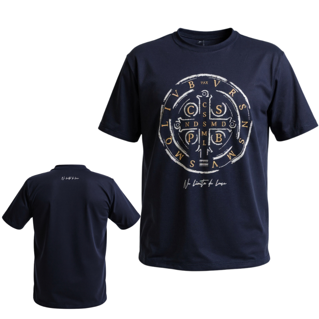 Camisa Camiseta Country Agro / Medalha São Bento ORIGINAL No Limite Do Laço Estampa Exclusiva