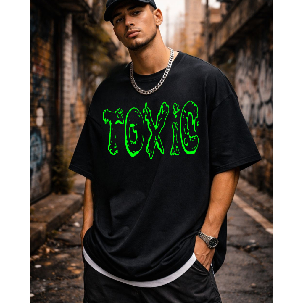 Camiseta Oversized Masculina Algodão Premium Streetwear Estampado Academia Treino Casual Despojado