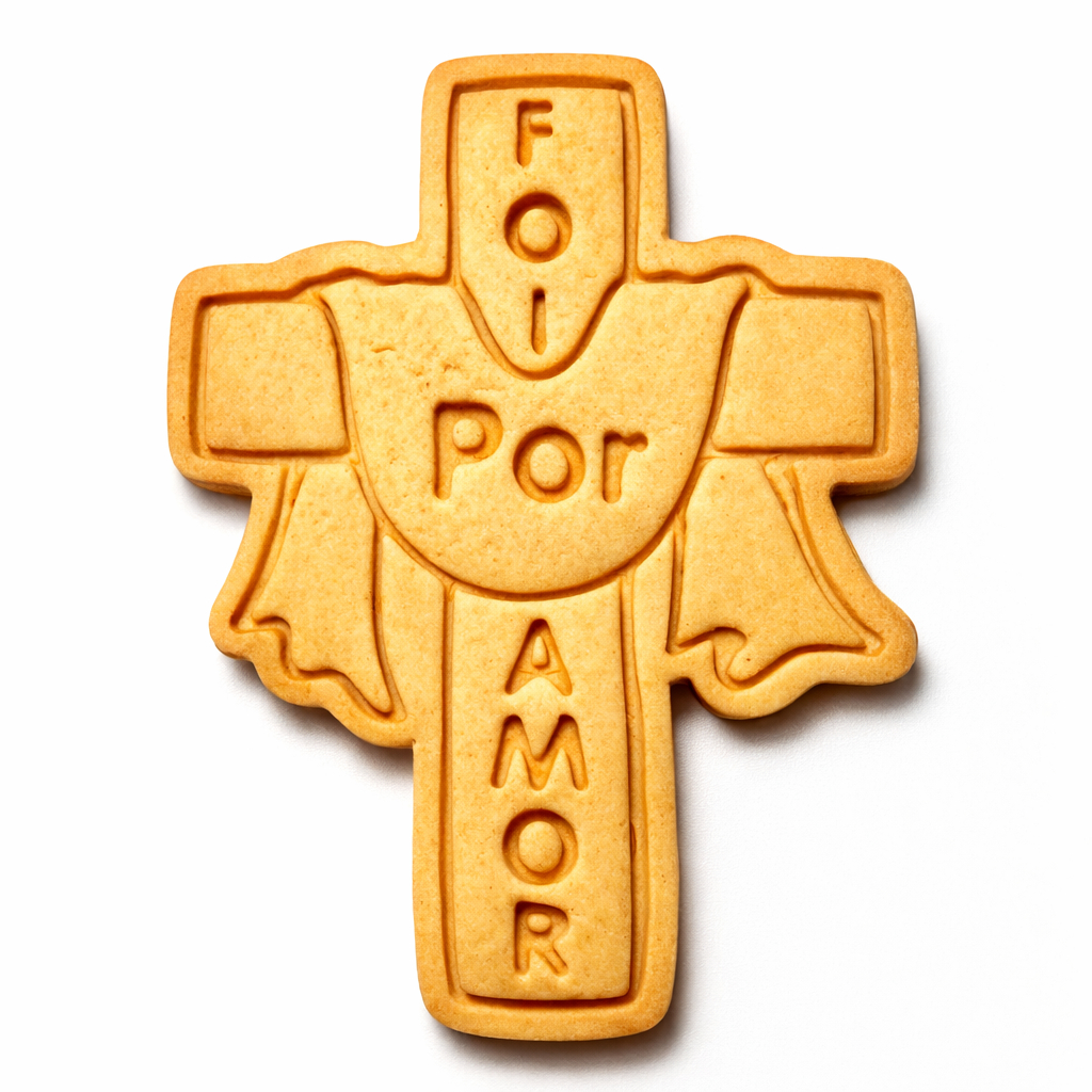 Biscoito Artesanal Religioso Foi Por Amor Doce Presente e Lembrancinha pascoa cortador biscoito