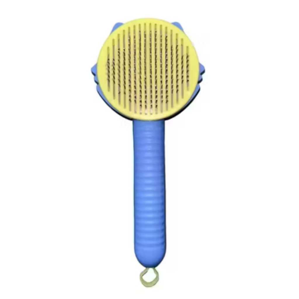 Escova Removedora Tira Pelos Dos Pets Cães E Gatos Modelo Gatinho Com Dentes Curvos Massageador em Oferta na Shopee