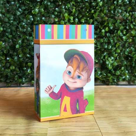 Sacolinha Surpresa Personalizada Lembrancinha ALVIN PEGUE E MONTE