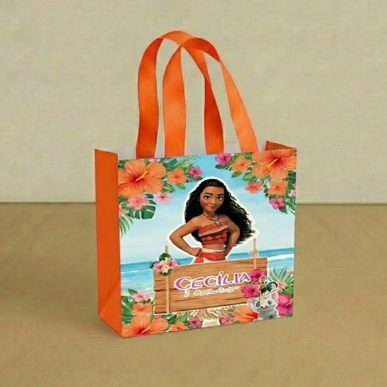 Sacolinha personalizada MOANA ADULTA - pegue e monte sacolinha surpresa