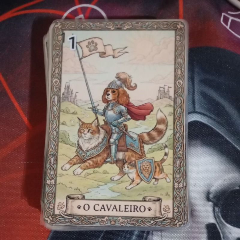 Baralho cigano com cães gatos 36 cartas mais guia digital