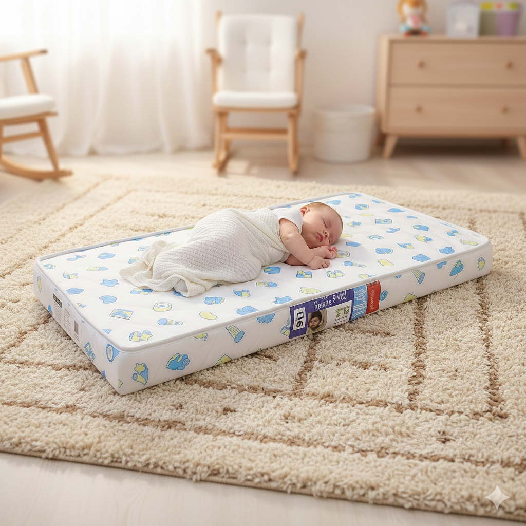 Colchão De Berço 130X70 Padrão Americano Espuma D18 Antialérgico