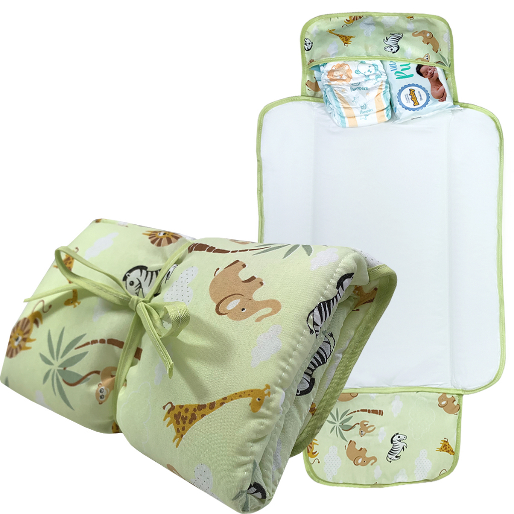 Trocador De Fralda Portátil Impermeável Acolchoado Compacto Menino e Menina